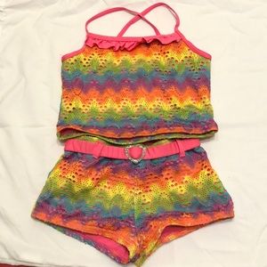 🎉2xhost pick🎉Girls Lemon Kiss two piece swimsuit